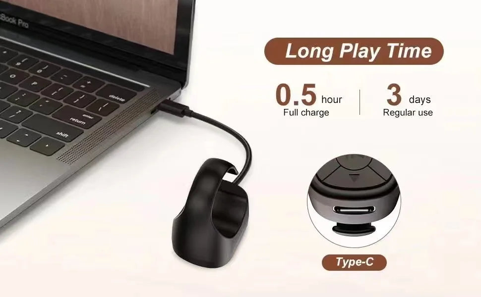 TikTok Bluetooth Scrollring met Pagina-omslaan & Camera Shutter