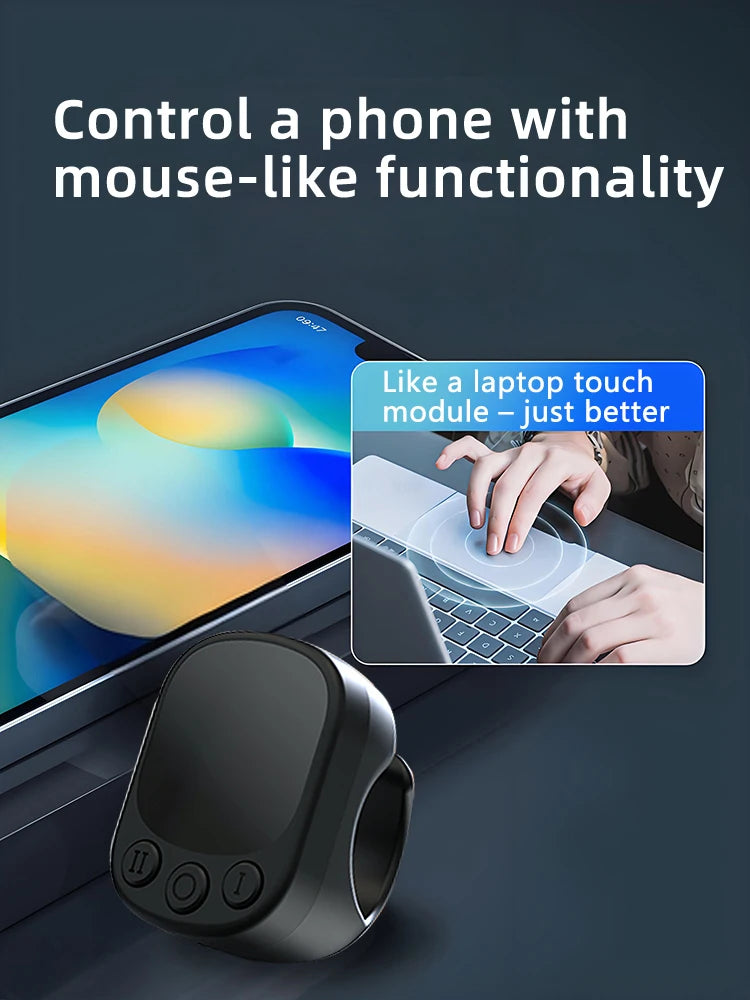 TikTok Scrolling Ring met Touchpad & Camerasluiter