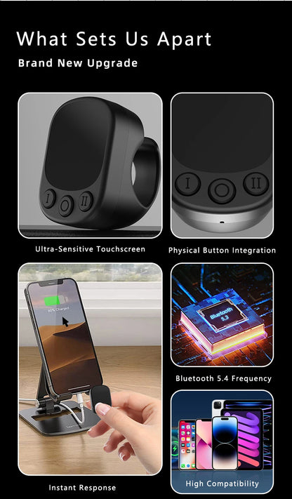 TikTok Scrolling Ring met Touchpad & Camerasluiter